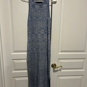 White House Black Market Blue Knit Top